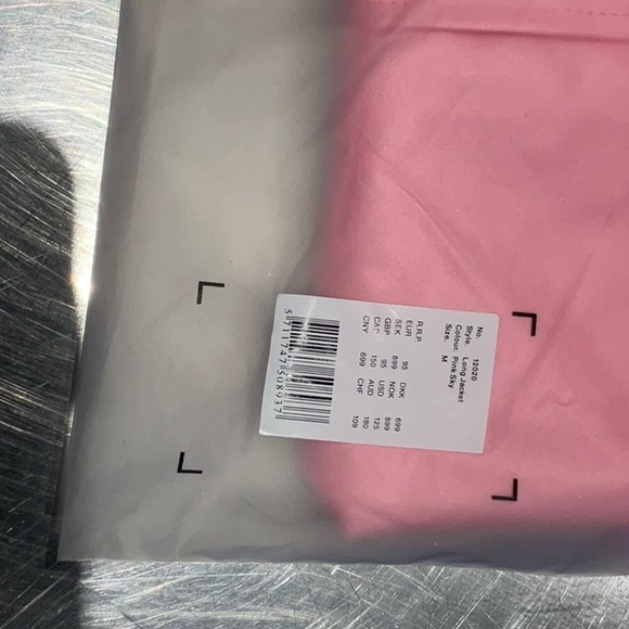 NWT and in original bag - RAINS long jacket in pink sky - Picture 7 of 7